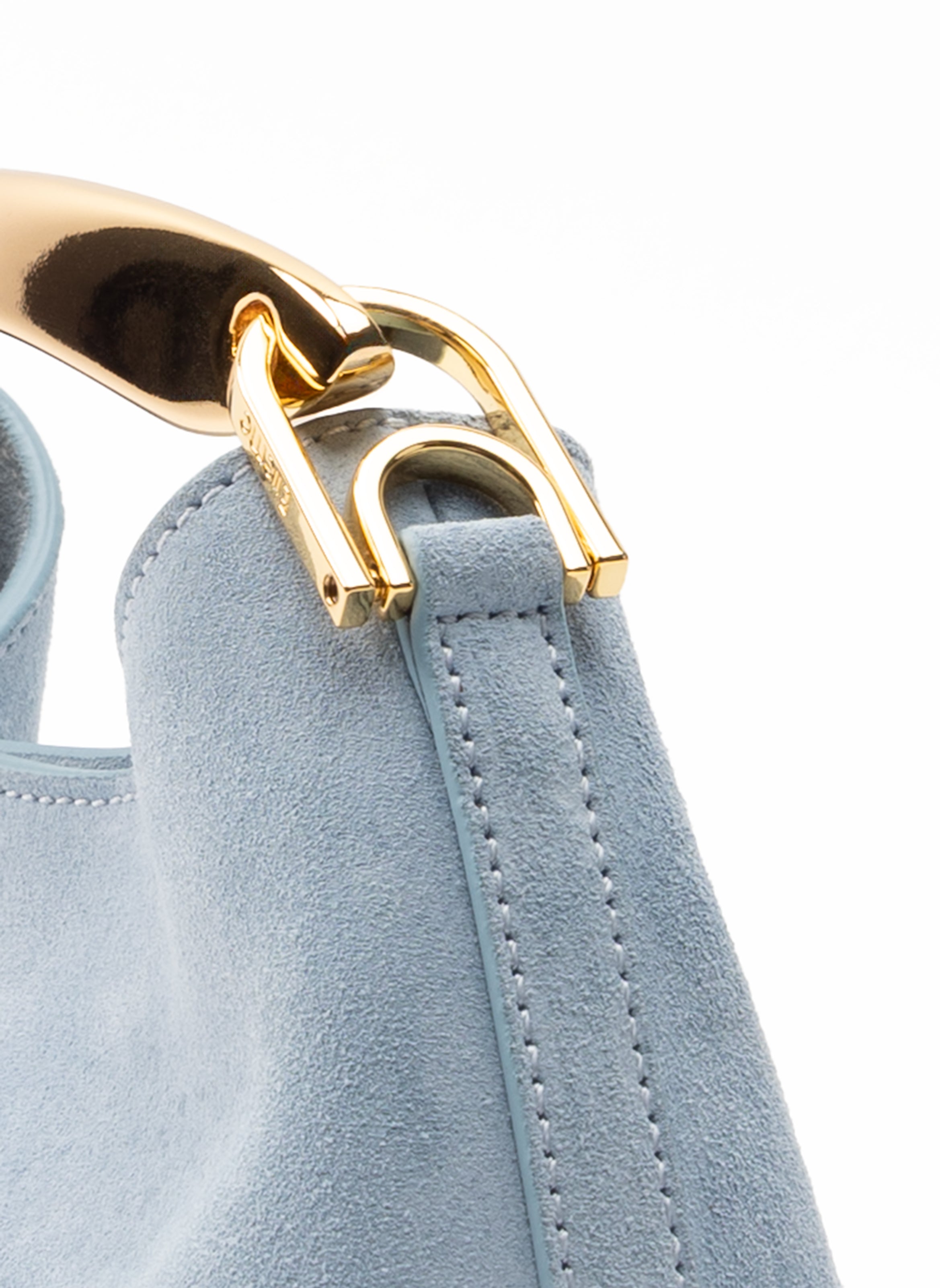 Mini Boomerang Suede Light Blue