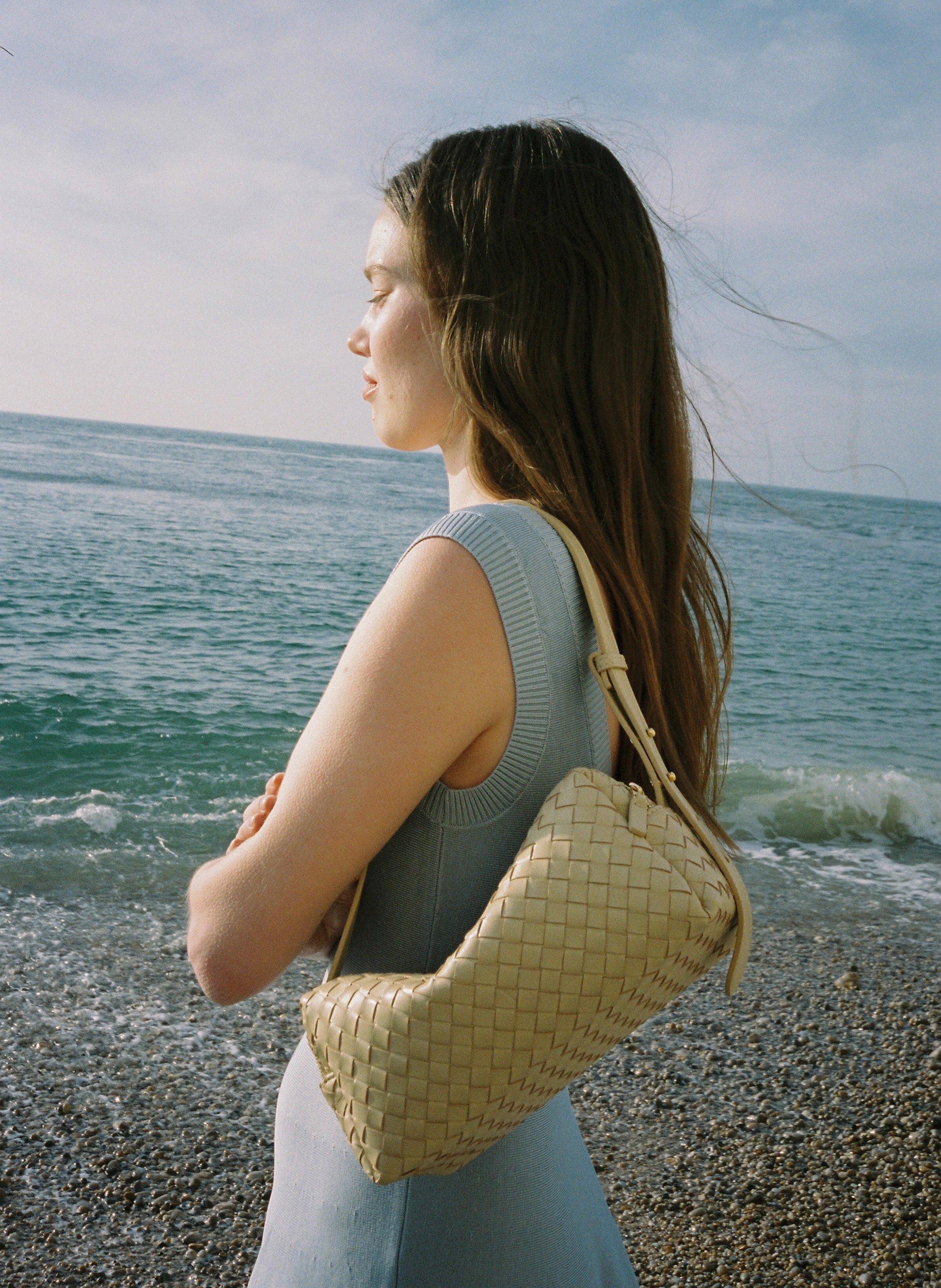 Trousse Woven Leather Butter