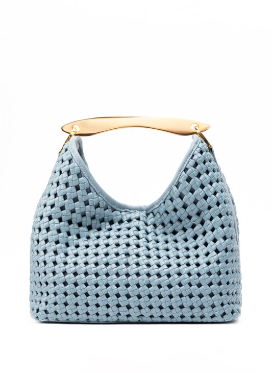 Boomerang Woven Leather Arctic Blue