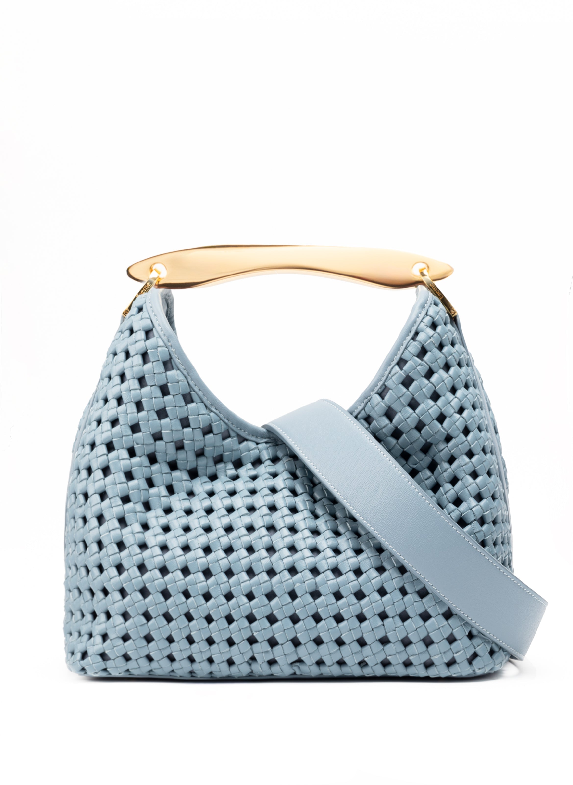 Boomerang Woven Leather Arctic Blue