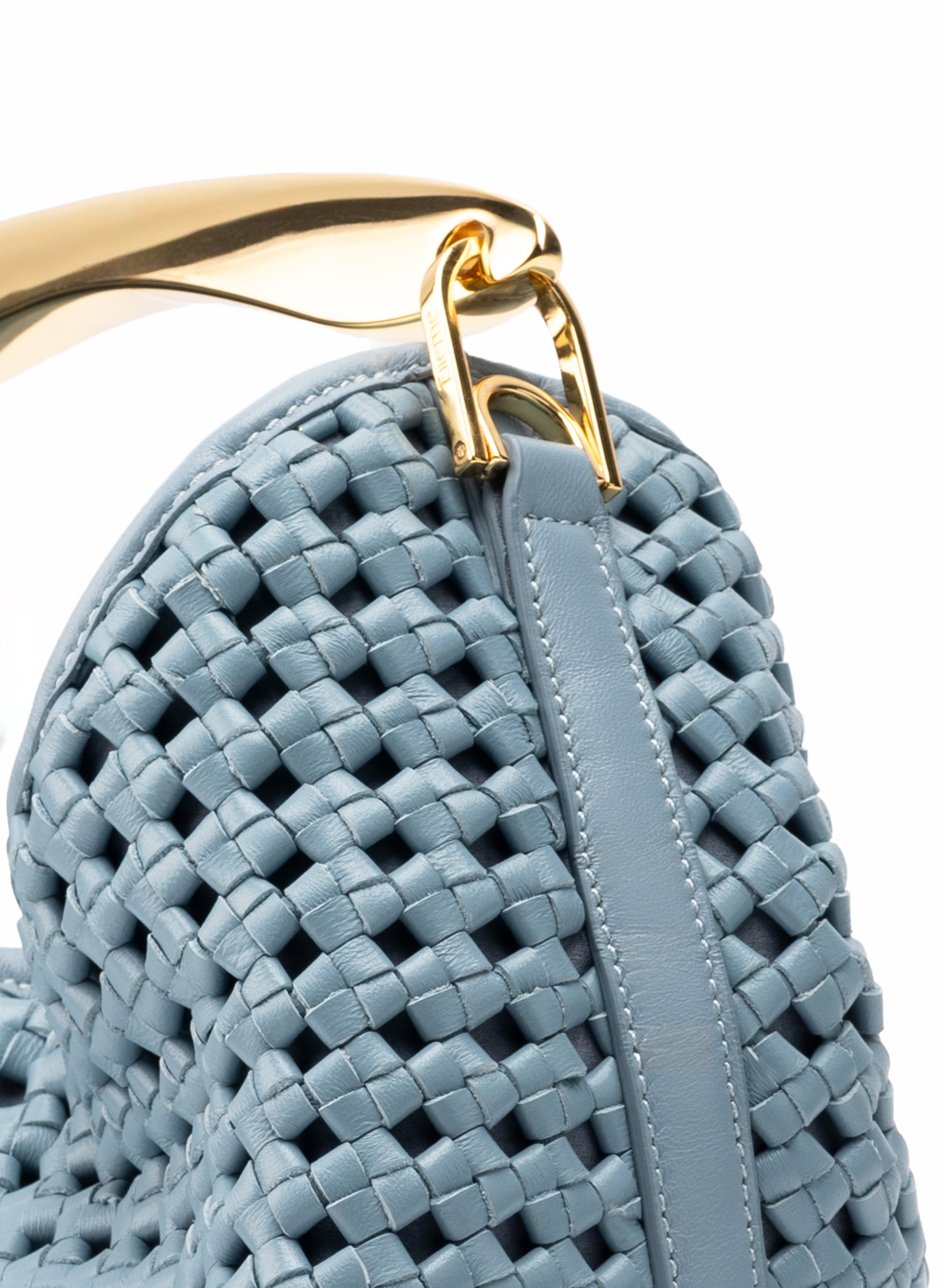 Boomerang Woven Leather Arctic Blue