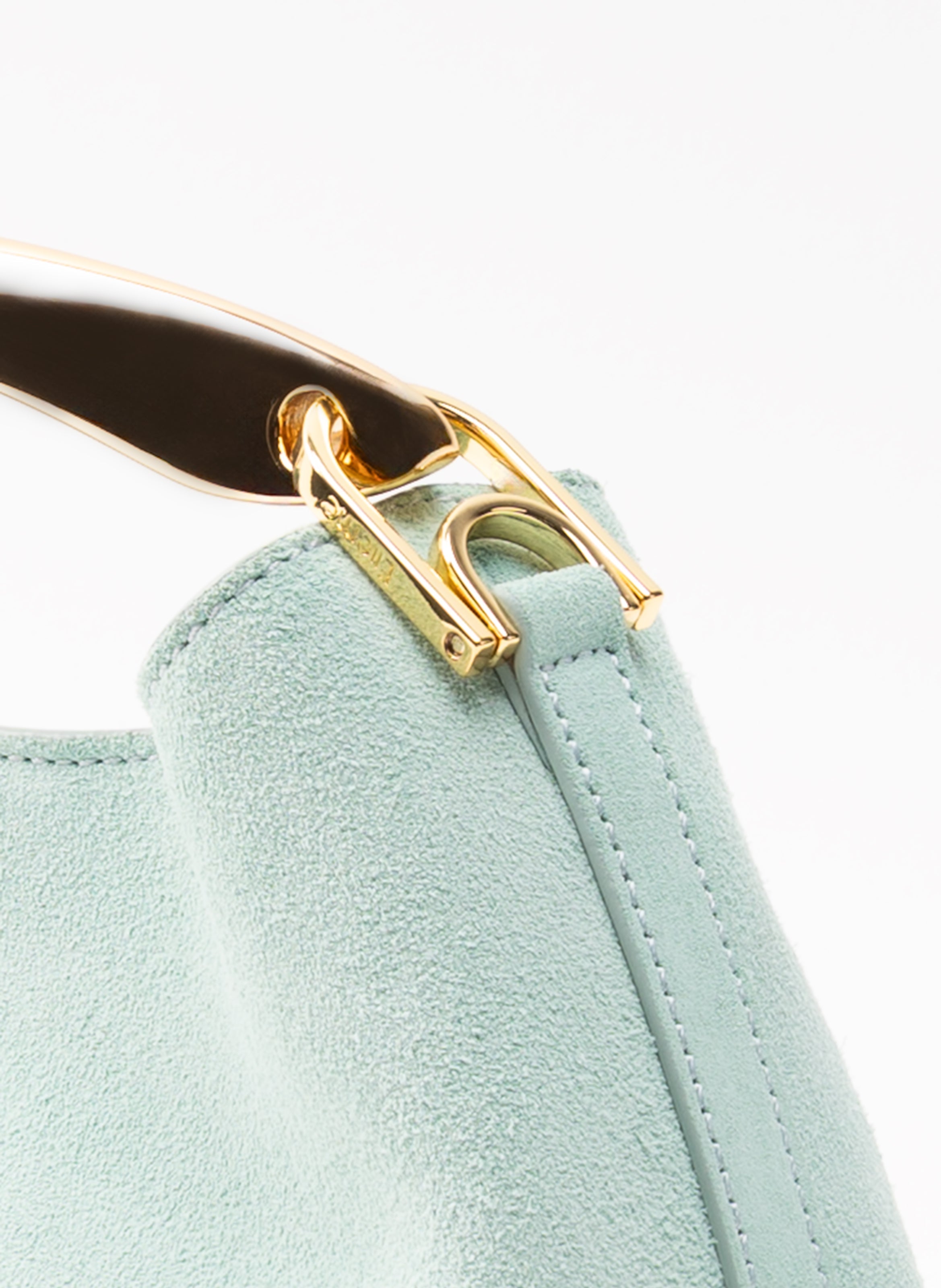 Mini Boomerang Suede Turquoise