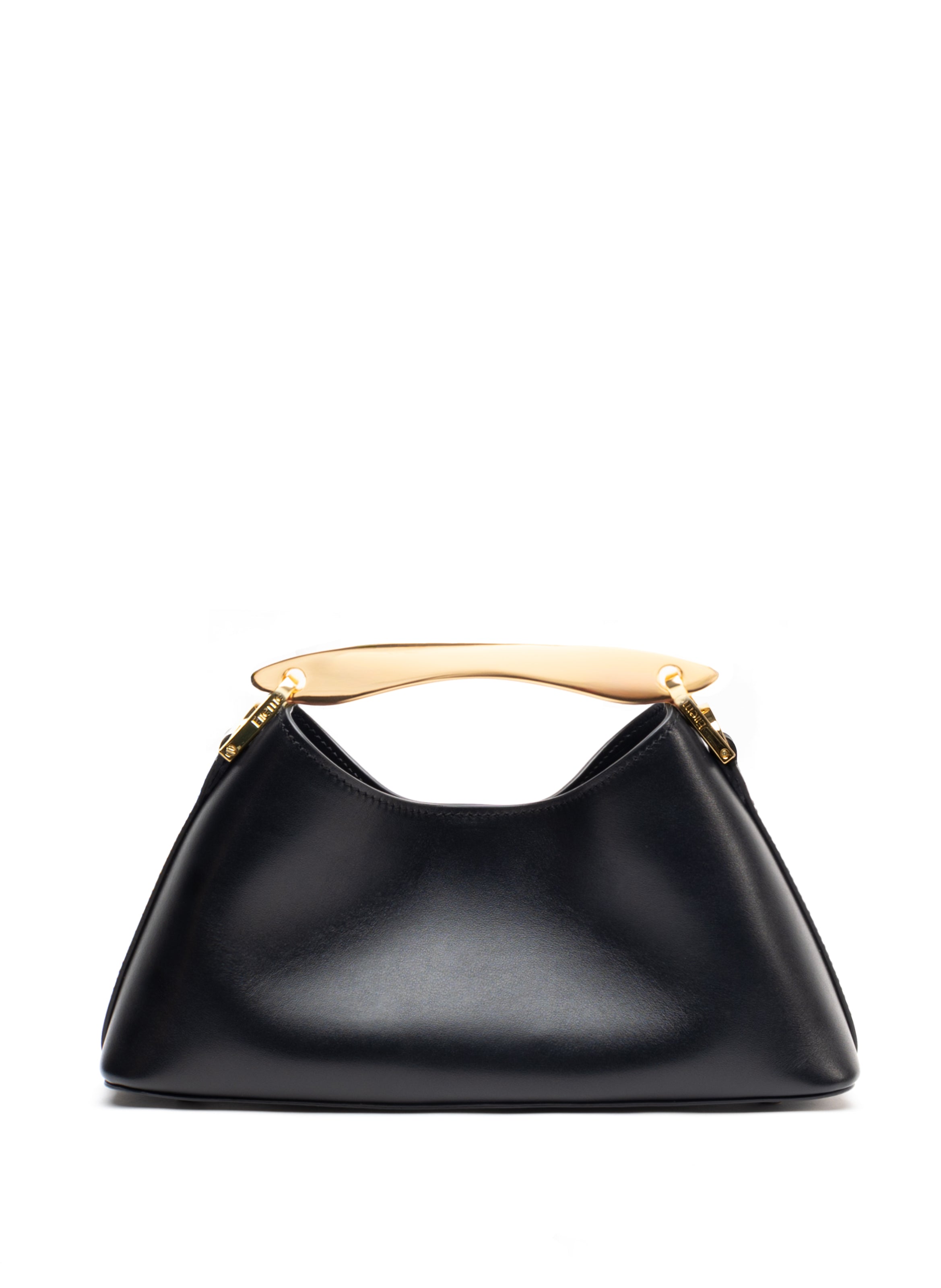 Mini Boomerang Leather Black - Gold