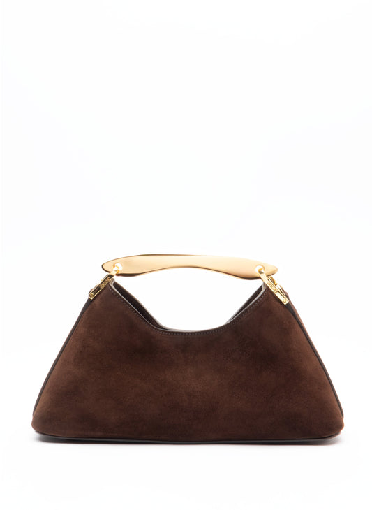 Mini Boomerang Suede Brownie