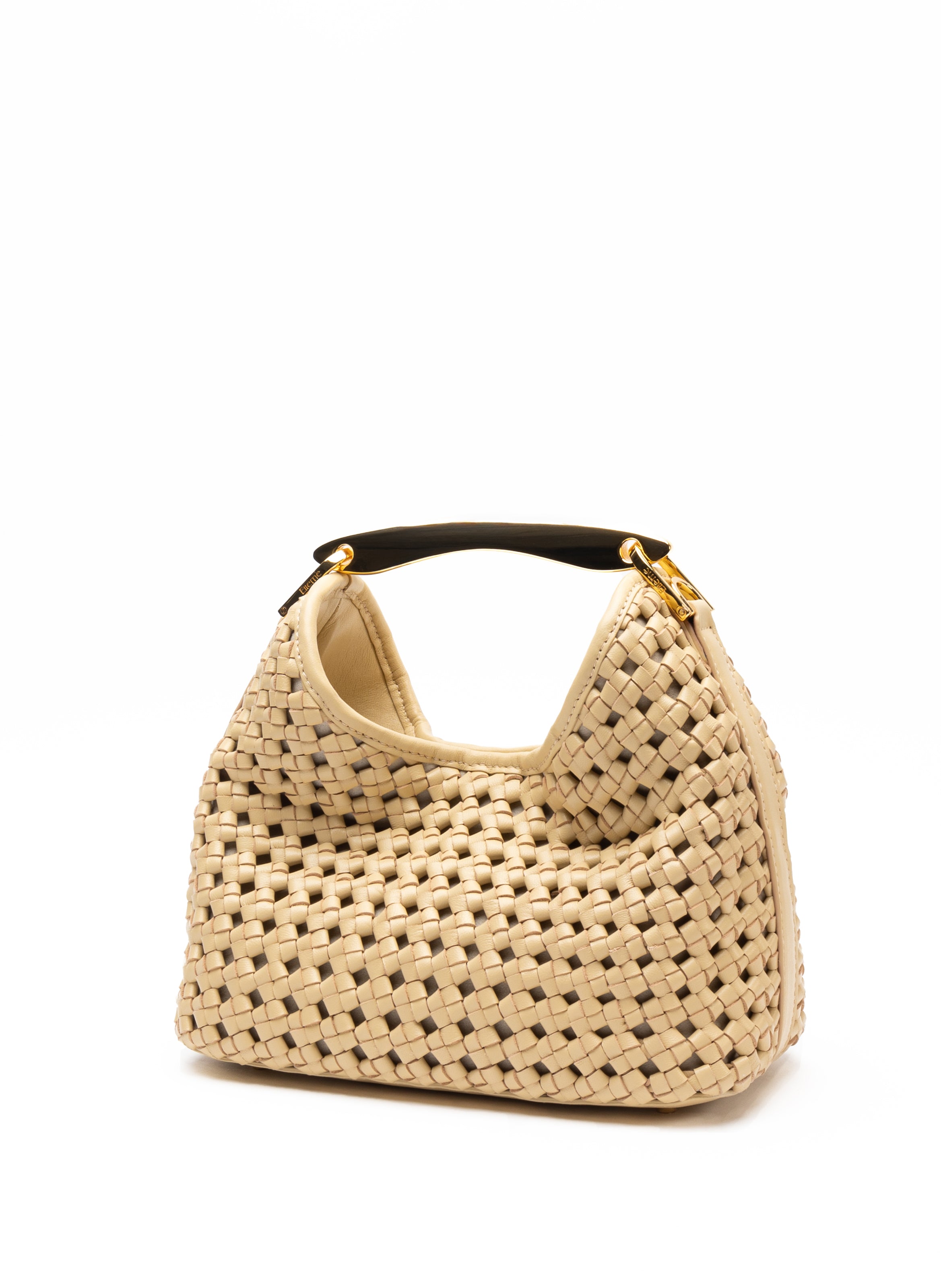 Small Boomerang Woven Leather Butter