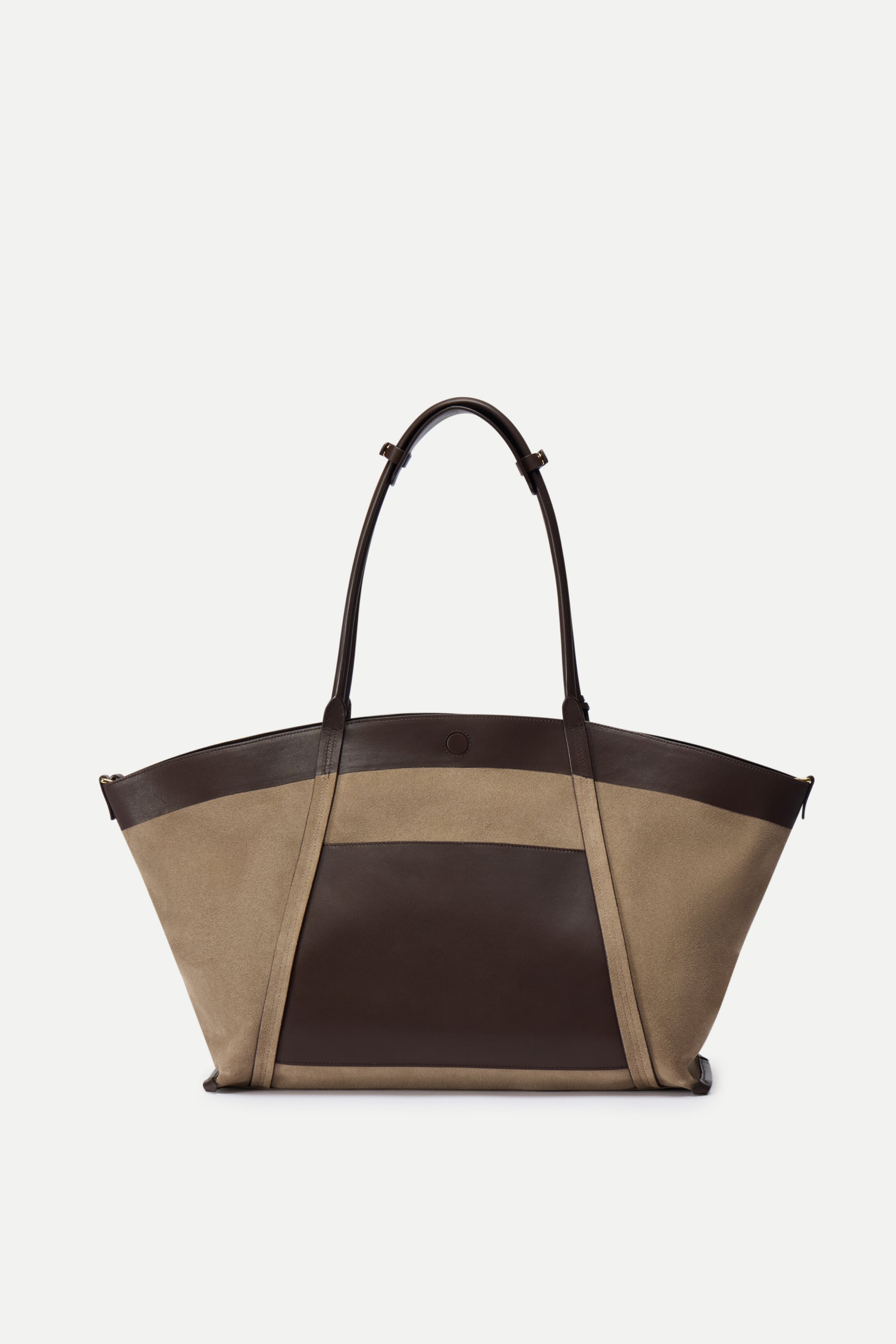 Brera Convertible Tote Bag Large in Dutch Calfskin and Suede