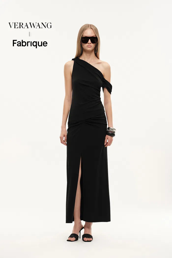 Overture One-Shoulder Ruched Top in Four Way Stretch Fabric